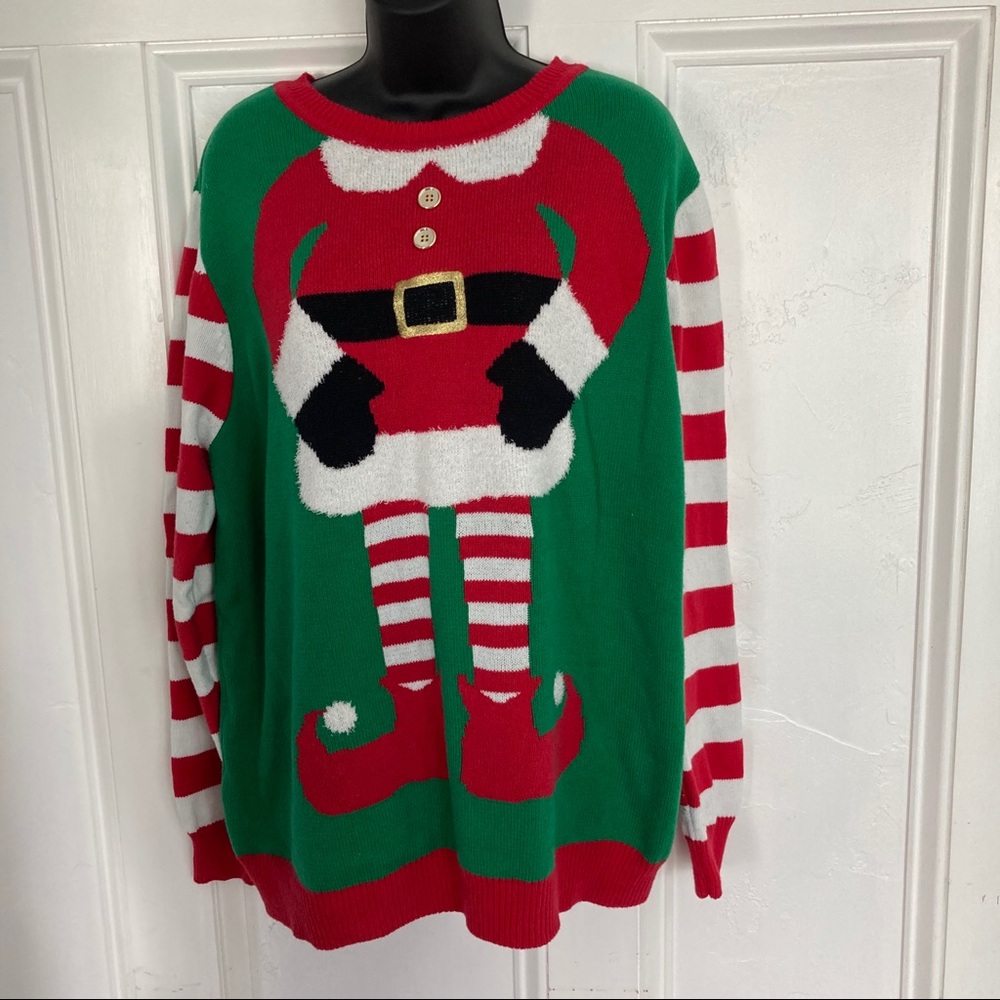 Festive but ugly Christmas sweater size xxl